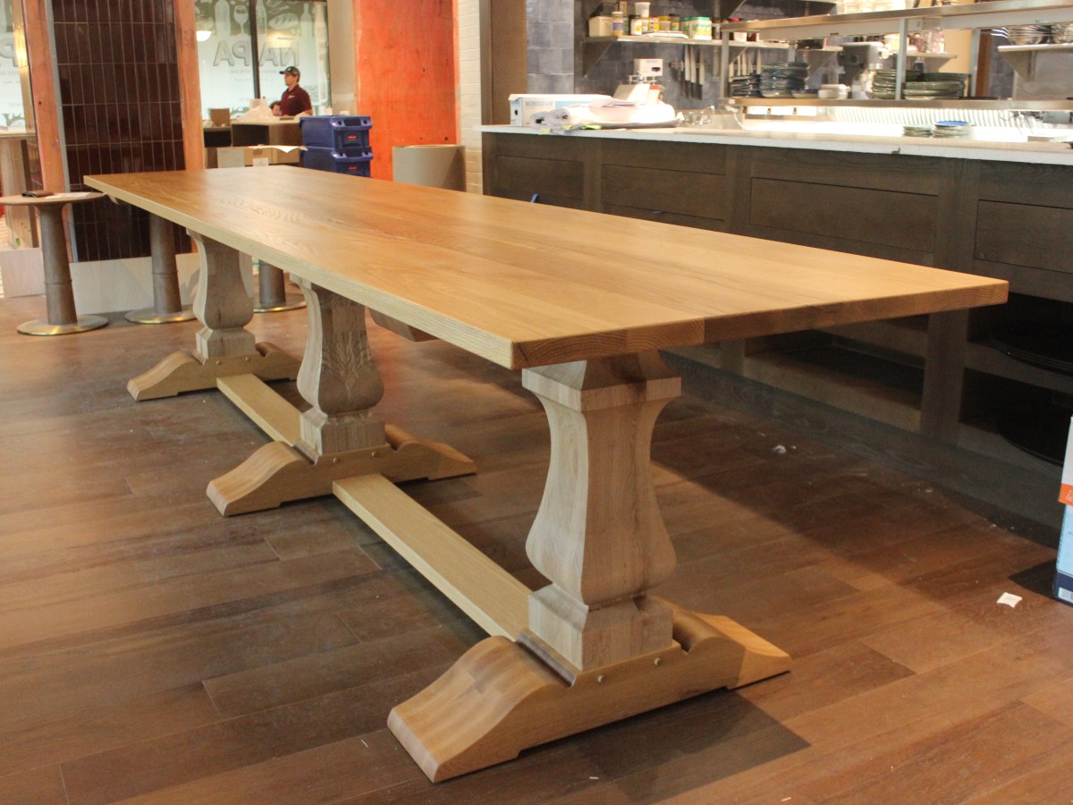 Stunning 14′ La Farm Solid Oak Dining&nbsp;Table